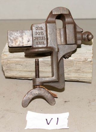 Antique Bench Vise Anvil Watchmakers Gunsmith Machinist Jeweler A & M 1871 V1