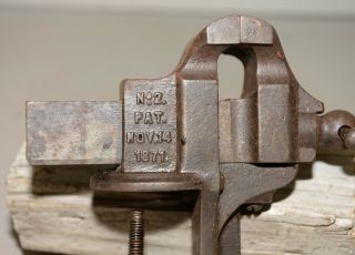 Antique bench vise anvil watchmakers gunsmith machinist jeweler A & M 1871 V1 2