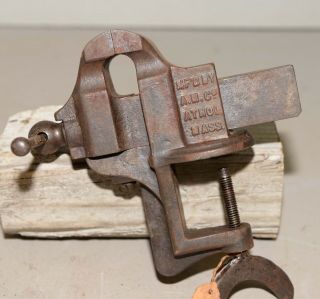 Antique bench vise anvil watchmakers gunsmith machinist jeweler A & M 1871 V1 3