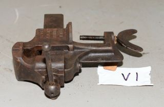 Antique bench vise anvil watchmakers gunsmith machinist jeweler A & M 1871 V1 4