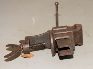 Antique bench vise anvil watchmakers gunsmith machinist jeweler A & M 1871 V1 6