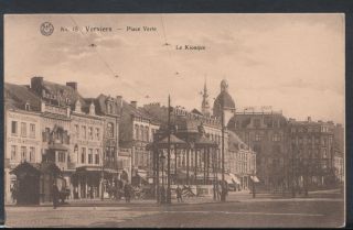 Belgium Postcard - Verviers - Place Verte - Le Kiosque Rs8968