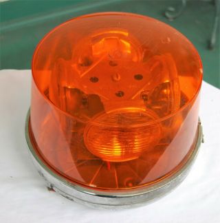 Great 10 " Dietz Co.  7 - 11 Rotating Beacon Light Amber Dome 12v S.  A.  E.  - W3 - 70