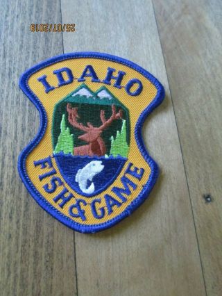 Set Of 2 - Vintage Idaho Fish And Game Patch - - Rare Mini Patch