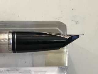 Sheaffer Legacy sterling silver fountain pen 18K F nib 9