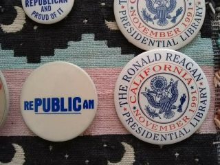 Ronald Reagan buttons.  Pin back type.  Good cond. 9