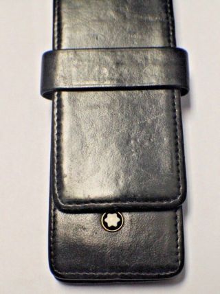 Montblanc Siena Black Leather Pen Case Pouch 3