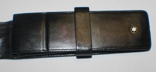 Montblanc Siena Black Leather Pen Case Pouch 5