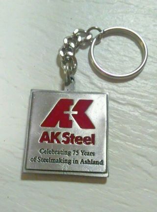(2) Ak Steel Ashland Kentucky Key Chain Open House 9/27/1997