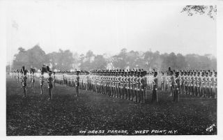 C22 - 0103,  On Dress Parade,  West Point,  Ny. ,  Postcard.