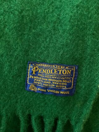 Pendleton 100 Virgin Wool Green Bay Packers Vintage Blanket 2