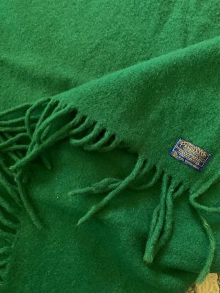 Pendleton 100 Virgin Wool Green Bay Packers Vintage Blanket 3