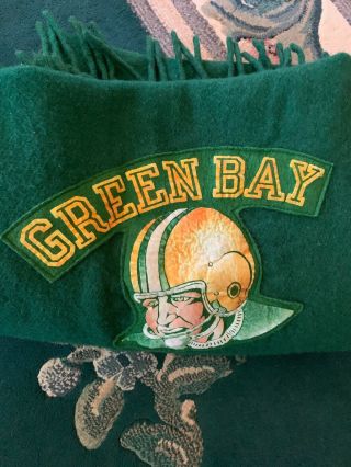 Pendleton 100 Virgin Wool Green Bay Packers Vintage Blanket 6