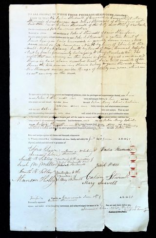 1841 Greenwich Ct Connecticut Fairfield County Julia & John Studwell Land Deed