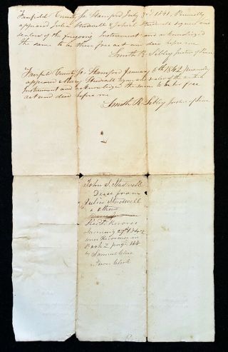 1841 GREENWICH CT CONNECTICUT Fairfield County JULIA & JOHN STUDWELL Land Deed 4