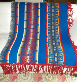 Beaver State Pendleton Woolen Mills Wool Blanket Aztec Gorgeous Colors