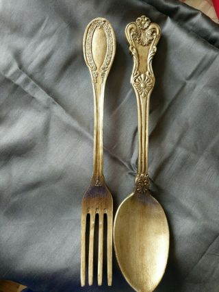 Large Fork And Spoon Wall Decor