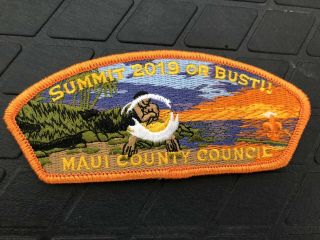 Boy Scout 2019 World Jamboree Maui County Council Patch Set 5