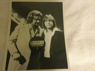 Reprint Photo David Cassidy & Wolfman Jack 8x10 1978