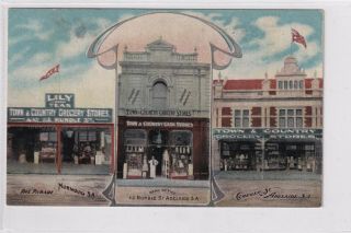 Vintage Postcard F.  W.  Niven Advert Town And Country Store Adelaide S.  Aus 1900s