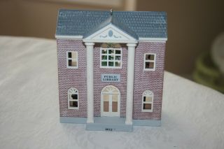 2012 Hallmark Ornament,  Club,  Public Library,  Special Edition,  Nostalgic Houses
