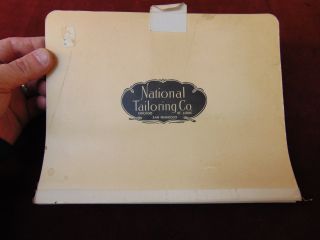 1939 National Tailoring Co WOOL OVERCOAT FABRIC Coat Cloth SAMPLE Book 4