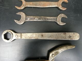 4 - Antique FORD Model T 5 - Z - 324 Ratchet Wrench,  MFD FORD TYPE KAY DEE 2