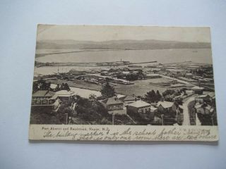 Vintage Postcard.  Port Ahuriri And Roadstead,  Napier.  Zealand.  P/d 1906