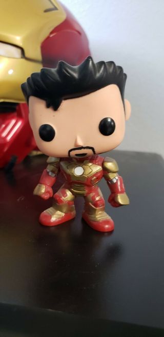 Funko Pop Marvel Iron Man 3 Tony Stark Unmasked 2013 Sdcc Exclusive (out Of Box)