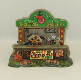Department 56 Halloween " Cats,  Bats & Rats Shooting Gallery " W/orig Box