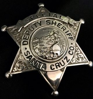 Old Santa Cruz County California Badge