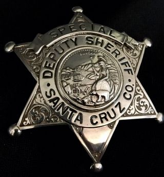 Old Santa Cruz County California Badge 3