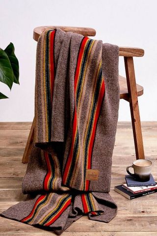 Pendleton Yakima Camp Wool Throw Blanket - Mineral Umber - Full Size