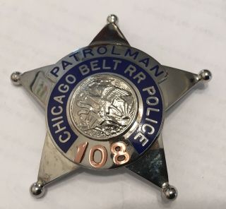Obsolete Chicago Belt RR Police Star 2