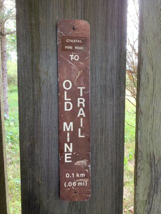 Mt Tamalpais TAM Trail Hiking Sign: 