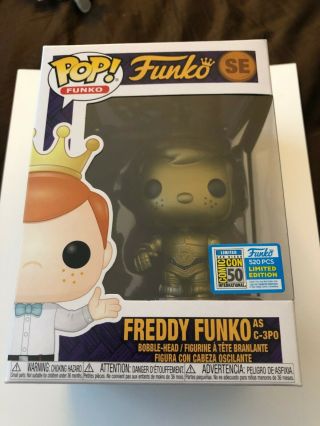 Funko Fundays C - 3po Freddy Funko Pop Sdcc 2019 Le520 C3p0