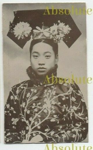 OLD PHOTOS CHINESE LADIES ? SHANGHAI TIENTSIN PEKING ? CHINA ALBUM PAGE C.  1900 3