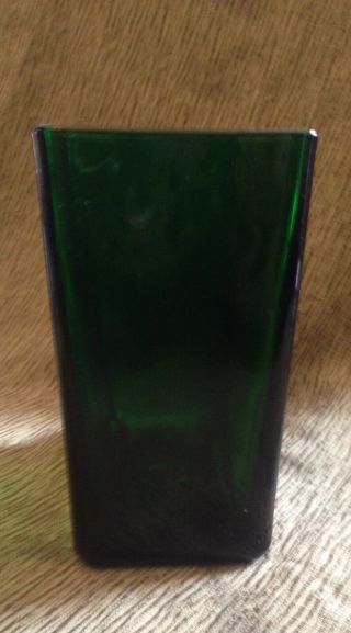 Vintage Napco Emerald Green Rectangle Vase 4