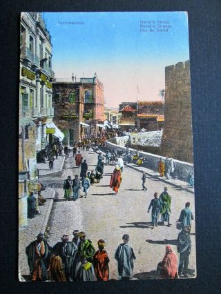 Davids Street,  Jerusalem - Fr.  Vester & Co No 323 (1924)