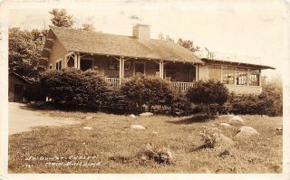B84/ Montreal Quebec Canada Real Photo Rppc Postcard 1939 St Donat Chalet
