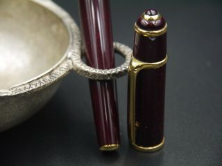 Cartier Diabolo Rollerball Pen Burgundy Composite - Pristine Unique