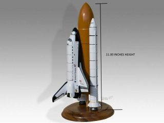 Space Shuttle Solid Rocket Booster Columbia Handmade Solid Mahogany Wood Model