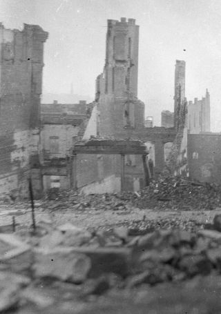 VISTA of SAN FRANCISCO RUINS - 1906 Earthquake & Fire - 4x5 Film Negative 3