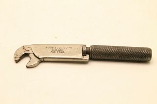 Vintage Boos Tool Corp.  K.  C.  Mo Adjustable Wrench 6 " Long Mechanics Plumbers Tool