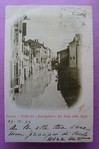 December 29,  1899 Postcard From Padova,  Italy