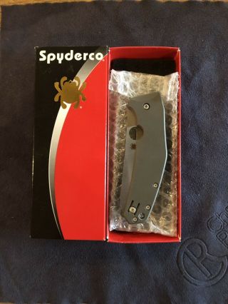 Spyderco Spydiechef Ti Framelock Knife - Grey