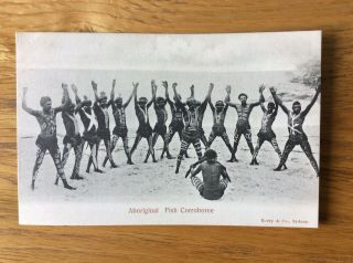 Vintage Postcard,  Australia,  Aboriginal,  Fish Corroboree,  Warriors,  Kerry Series