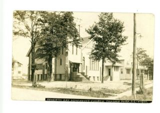 Rare W R Ross Rppc Sda Seventh Day Adventist Church Takoma Park,  Maryland 1914