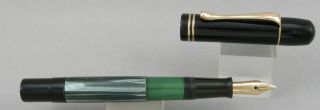 Pelikan 100 Green Swirl & Black Fountain Pen - 1930 