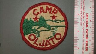 Boy Scout Camp Oljato Honor Camper Patch 1610ii